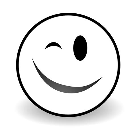 Smiley Face Clipart Black And White Free Download On