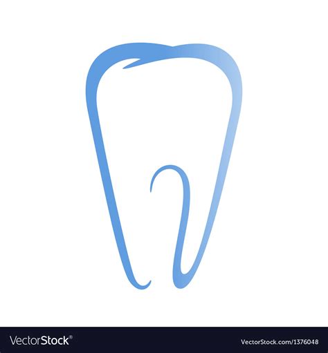 sign of tooth royalty free vector image vectorstock