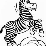 Zebra Coloring Madagascar Happy Marty sketch template