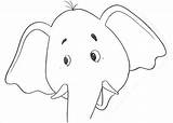 Elefante Mascaras Antifaz Pintar Elefantes Imagui Recortables Recortar Madrid sketch template