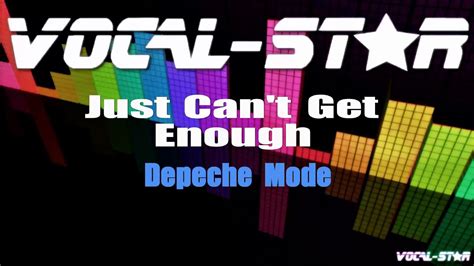 Depeche Mode Just Can T Get Enough Karaoke Version With Lyrics Hd