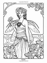 Mystical Fairies Faeries Elves Mythical Ausmalen Buch Wenn Nymph Myth Fae Zeichnen Basteln Elfen Adulte Colouring Coloriages Faries sketch template