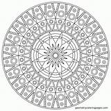 Coloring Mandala Pages Difficult Hard Adults Comments Kids sketch template