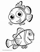 Coloring Pages Disney Nemo Finding Kids Printable Color Cartoon Sheets Found sketch template