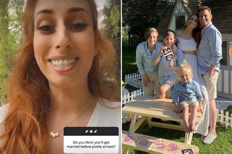 pregnant stacey solomon says her muffin tops are growing as she teases