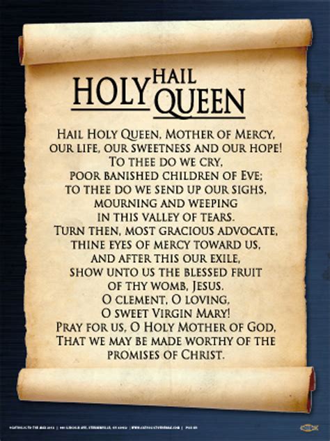 printable hail holy queen prayer printable word searches