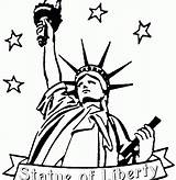 Liberty Statue Torch Template Drawing Coloring Getdrawings sketch template