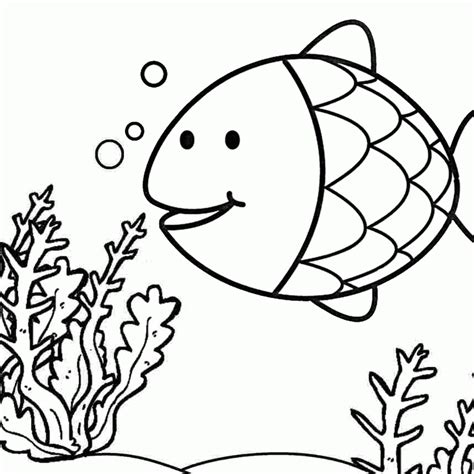 cute fish cartoon coloring page mitraland