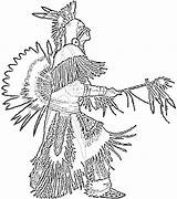 Coloring Powwow Pages Native American Dance Dancer Book Visit Dancers sketch template