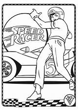 Speed Racer Meteoro Kleurplaat Recortar Speedracer Pegar Kleurplaten Malvorlagen Mach Ausmalbild Película sketch template