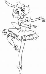Coloring Princess Pages Anime Tutu Printable Animation Color Drawing Ballet Elfkena Games Deviantart Line Getcolorings Print Library Comments Clipart Moon sketch template