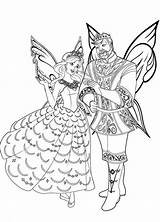 Queen Mariposa sketch template