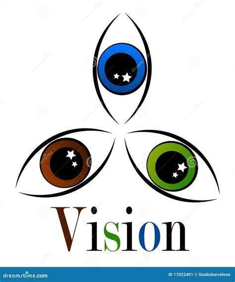 eyes emblem stock vector illustration  star