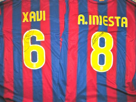 charitybuzz collect  fc barcelona jerseys  superstars xavi  lot