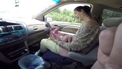 Woman Gives Birth In Car Caught On Film