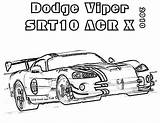 Viper Dodge Car Pages Coloring Acr Coloringsky Sheets sketch template
