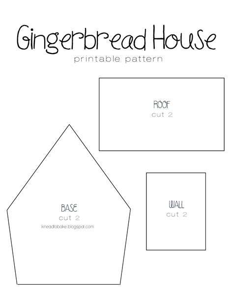 printable gingerbread house pattern