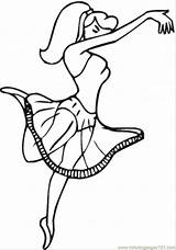 Girl Coloring Dancing Pages Ballet Dancer Drawing Coloringpages101 Colouring Dance Entertainment Getdrawings Comments sketch template