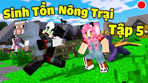 redhood vÀ mỀu thỬ thÁch sinh tỒn nÔng trẠi vui vẺ trong minecraft tẬp 5 hood Đi mine tÌm kim