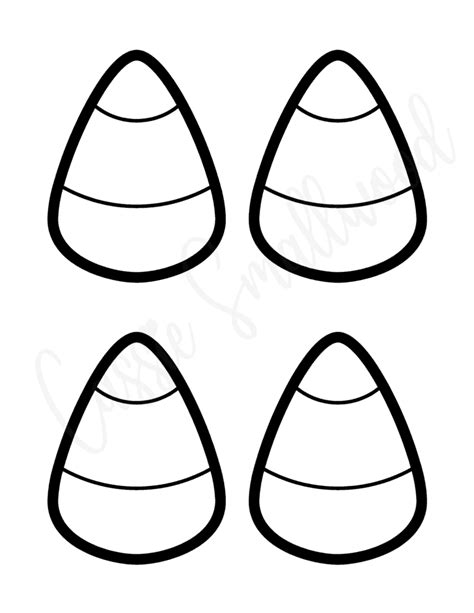 candy corn craft template