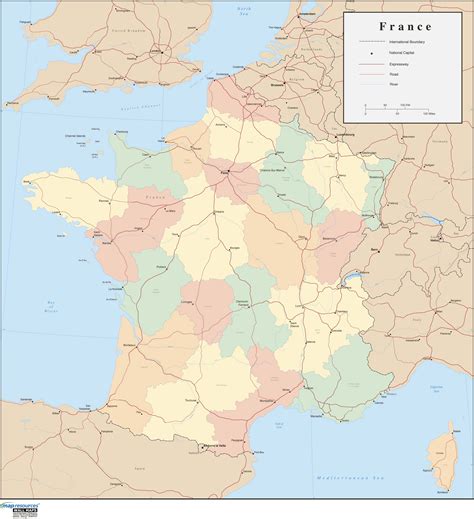 france wall map  map resources mapsales
