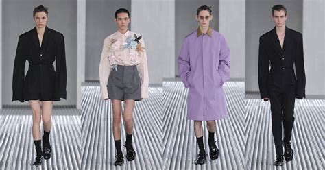prada s spring summer 2024 collection brings fluid forms to milan