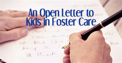 open letter  kids  foster care  fosters foster care