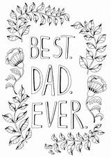 Coloring Dad Fathers sketch template