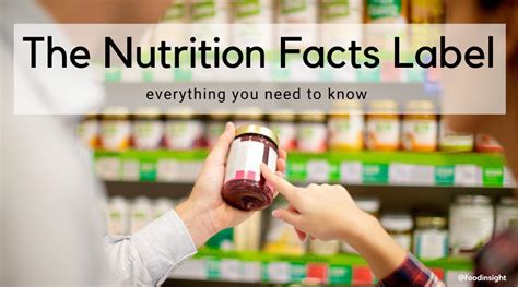 nutrition facts label  history purpose  updates food insight
