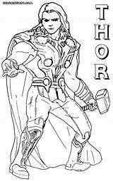 Thor Coloring Pages Book sketch template