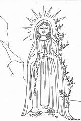 Assumption Coloring Mary Lourdes Lady Pages Virgin Blessed Catholic Rosary Mysteries Mother Glorious Printable Crafts Activities Answers Lots Kids Marie sketch template