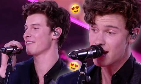 victoria s secret show 2018 shawn mendes puts on flirty performance of