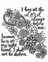 Psalms Coloring Scripture Proverbs Psalm sketch template