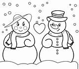 Snowman Coloring Pages Christmas Printable Family Color Print Coloriage Neige Bonhomme Noel Coloriages Filminspector Book Holiday Popular January sketch template