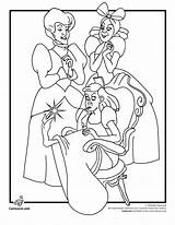Coloring Pages Disney Cinderella Stepmother Stepsisters Cartoon Colouring Sheets Jr Sisters Cendrillon Coloriage Belle Mere Soeurs Color Et Stepsister Princess sketch template