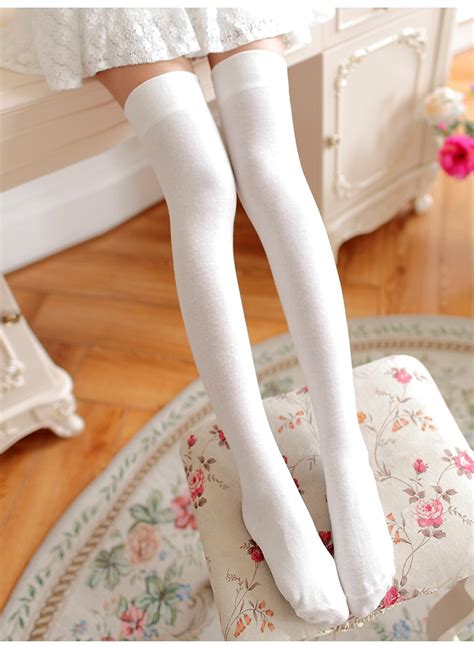 Solid Stockings Sexy Warm Thigh High Over Knee Long Cotton Best