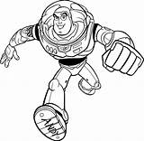 Buzz Coloring Lightyear Pages Disney Twin Halloween sketch template