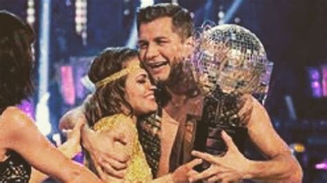 Caroline Flack Hangs Out With Strictly Come Dancing Glitterball After