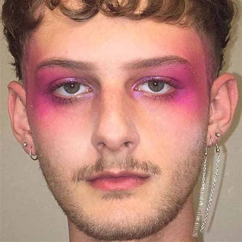 atbrandonpoll edgy makeup male makeup men wearing makeup