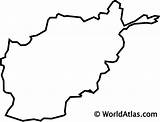 Outline Afghanistan Map Asia Countries Worldatlas Gif Webimage Countrys sketch template