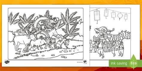 chinese  year colouring pages teacher  twinkl