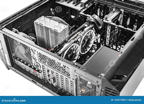 pc system unit components   computer   time  assembly   pc stock image
