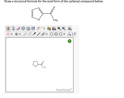 solved draw a structural formula for the enol form of the