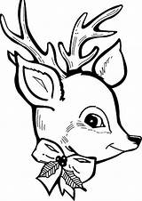 Reindeer Tulamama Head sketch template