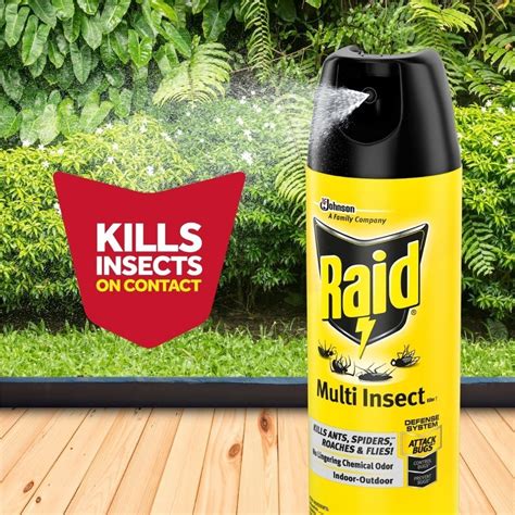 raid asesino de insectos multi insect 7 spray con 15 oz envío gratis