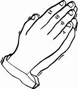 Praying Hands Coloring Pages Kids Hand Children Colouring Printable Prayer Clipart Symbols Template Sheets Pray Colour Open Drawing Clip Bible sketch template