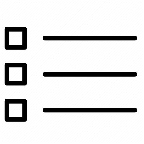 bullet points square bullets format lines text icon