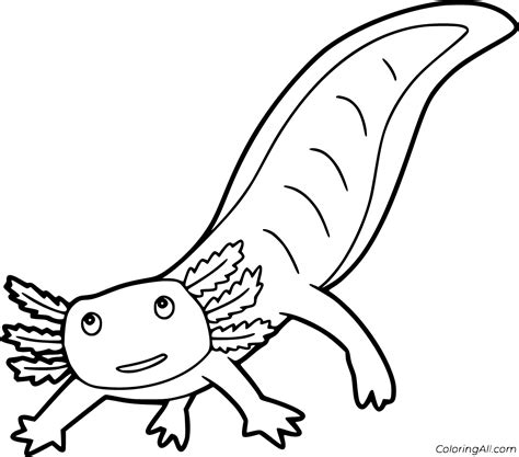 axolotl coloring pages coloringall