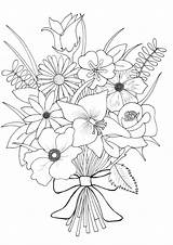 Flower sketch template