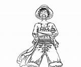 Luffy Monkey Coloring Pages Random sketch template